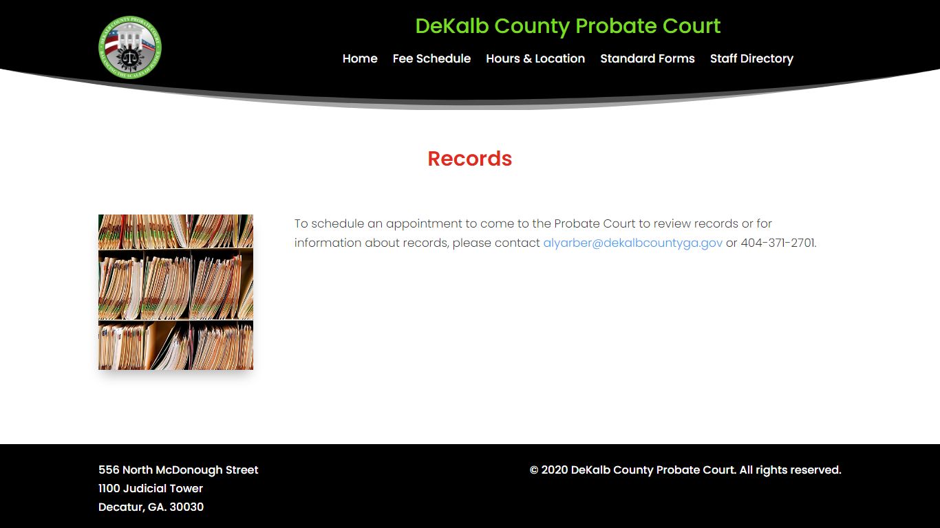 Records | DeKalb County Probate